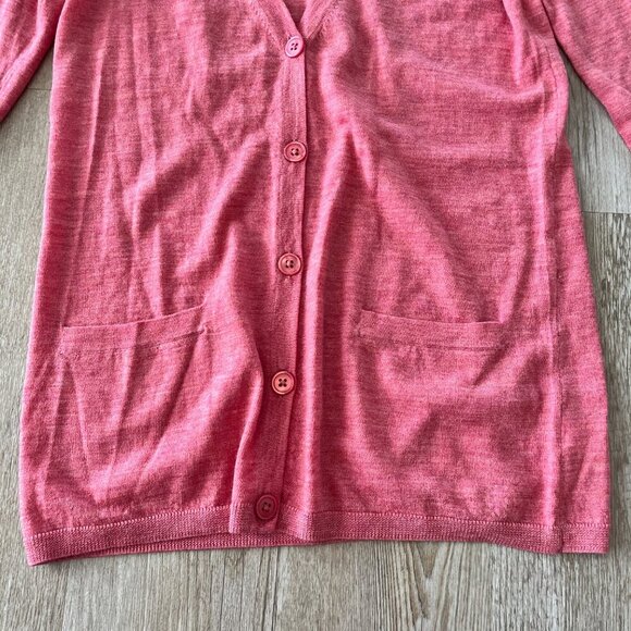 Womens Tablots Pink 100% Merino Wool Cardigan - XS - Picture 3 of 6